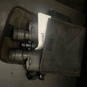 Polaroid Black Binoculars with Carrying Pouch